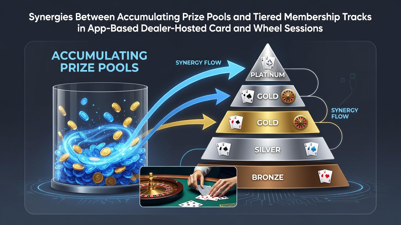 Darstellung von Preispools und Mitgliedschaftsstufen in mobilen Casino-Apps mit Live-Dealern